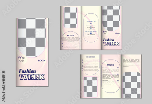 fashion week stylist brochure template