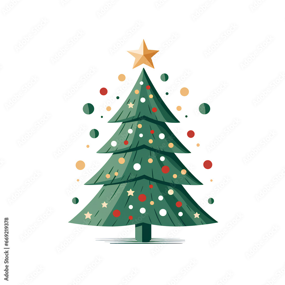 christmas tree illustration