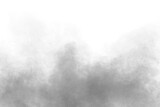 White fog or smoke on white copy space background. Beautiful swirling gray smoke