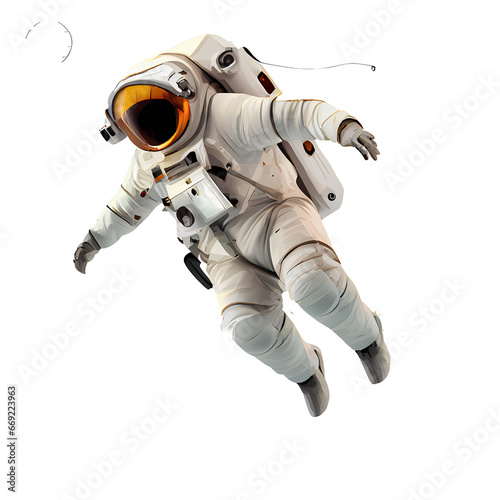 Astronaut on transparent background PNG
