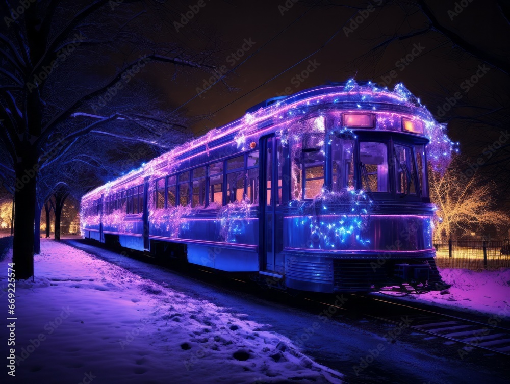 Get in the Holiday Spirit with a Festive Christmas Train Ride through a Winter Wonderland