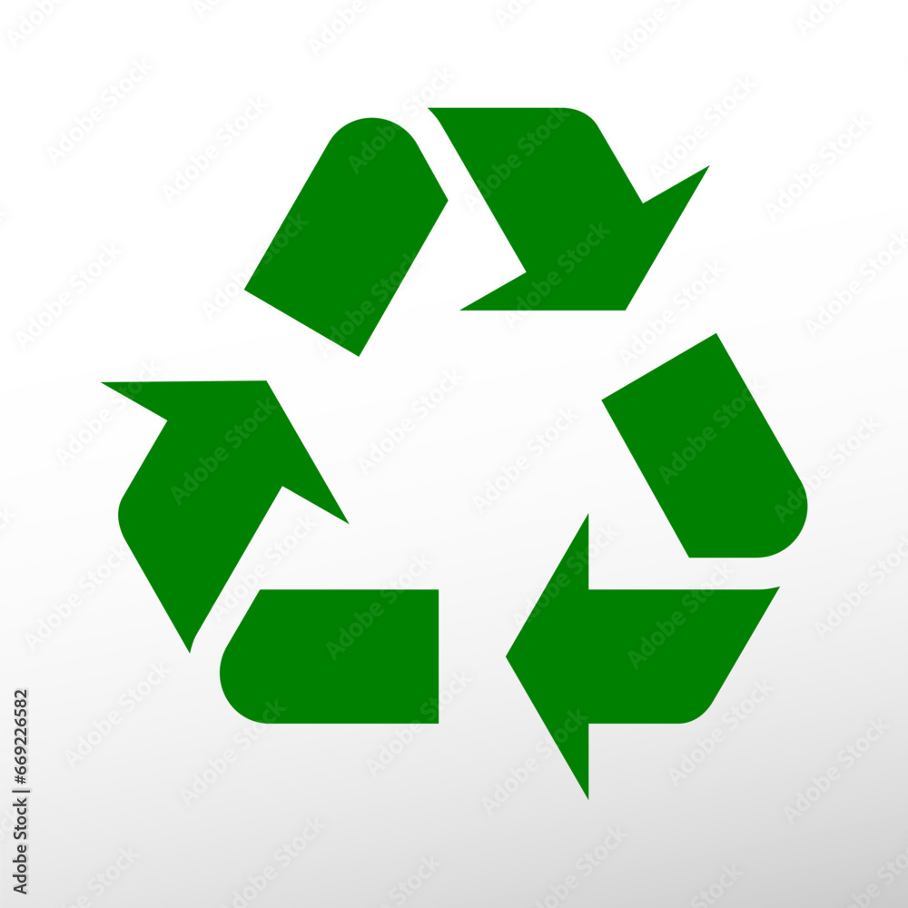 Fototapeta premium Green and white flat icon for app, sign, signage, apps, web, banners, and printing