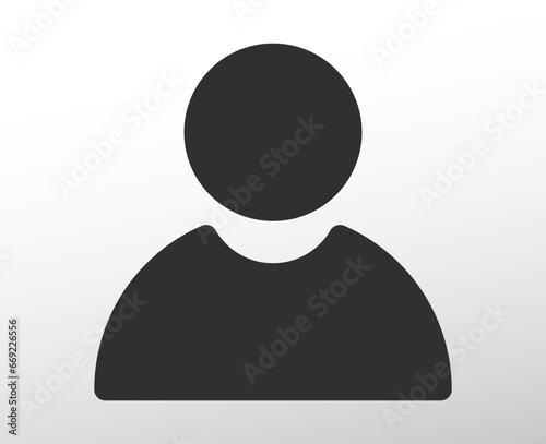 Human Profile man flat icon web, app, ui ux, mall sign, door label, vector design element, digital, print