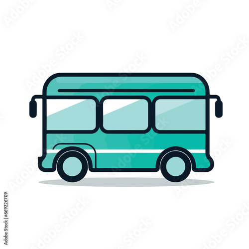 Bus in cartoon, doodle style. 2d vector illustration in logo, icon style. AI Generative