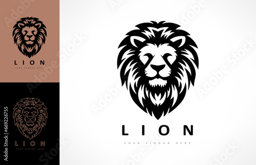 Lion logo animal vector design