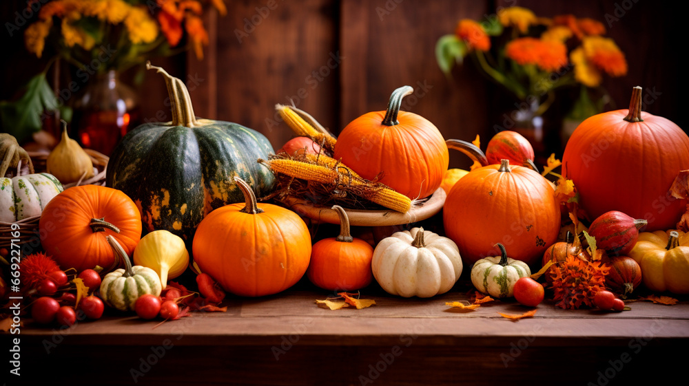 halloween pumpkin and autumn pumpkins.