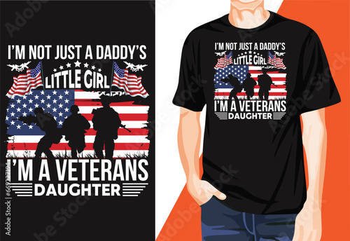 I'm not just a daddy's little girl t-shirt design