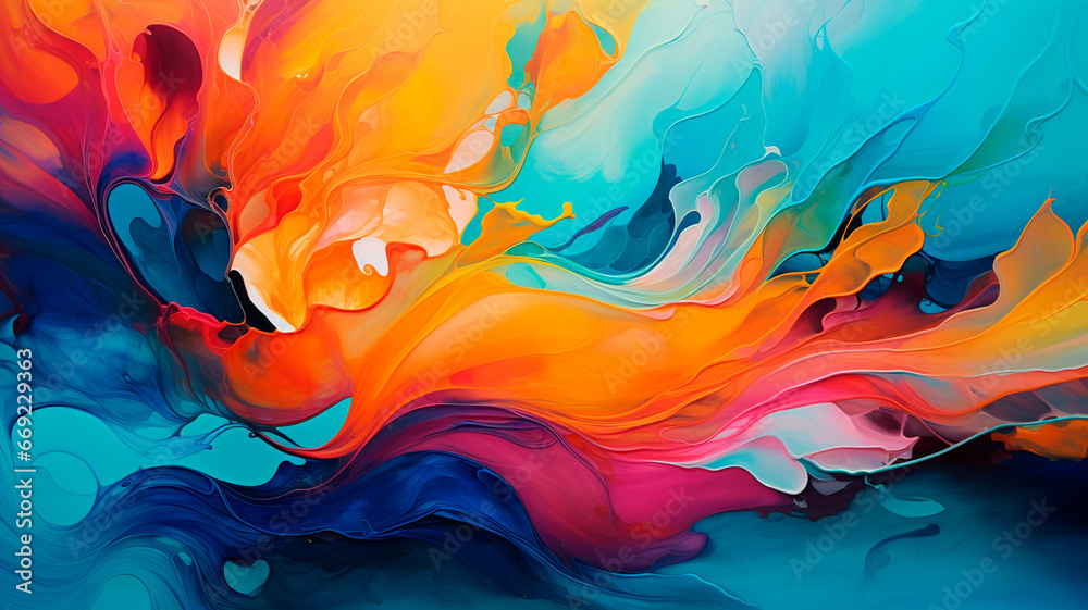 color swirl series. background composed of colorful paint