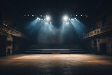 Empty Concert Stage - Fog Machine, Light Show, Music Concert, Hip-Hop Concert Stage, Backdrop
