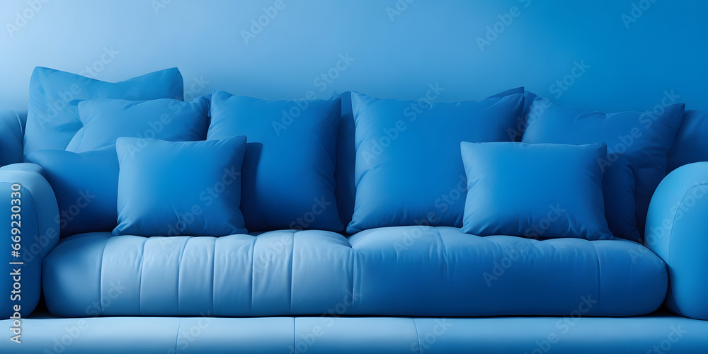 Obraz premium sofa with pillows