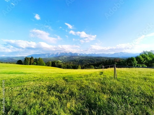 widok na Tatry przełęcz nad Łapszanką © Aneta Krasoń