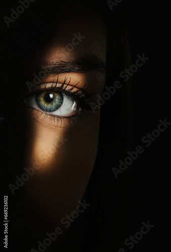 eye in the dark
