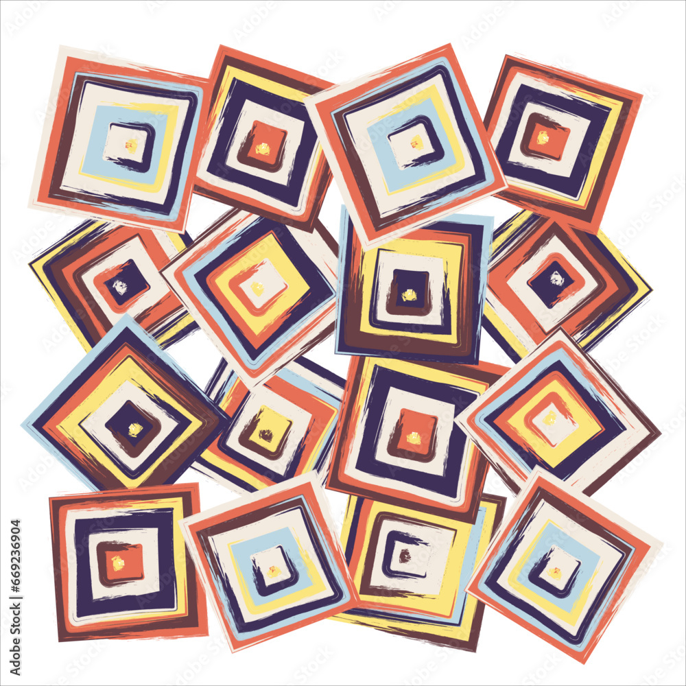 seamless geometric pattern with triangles