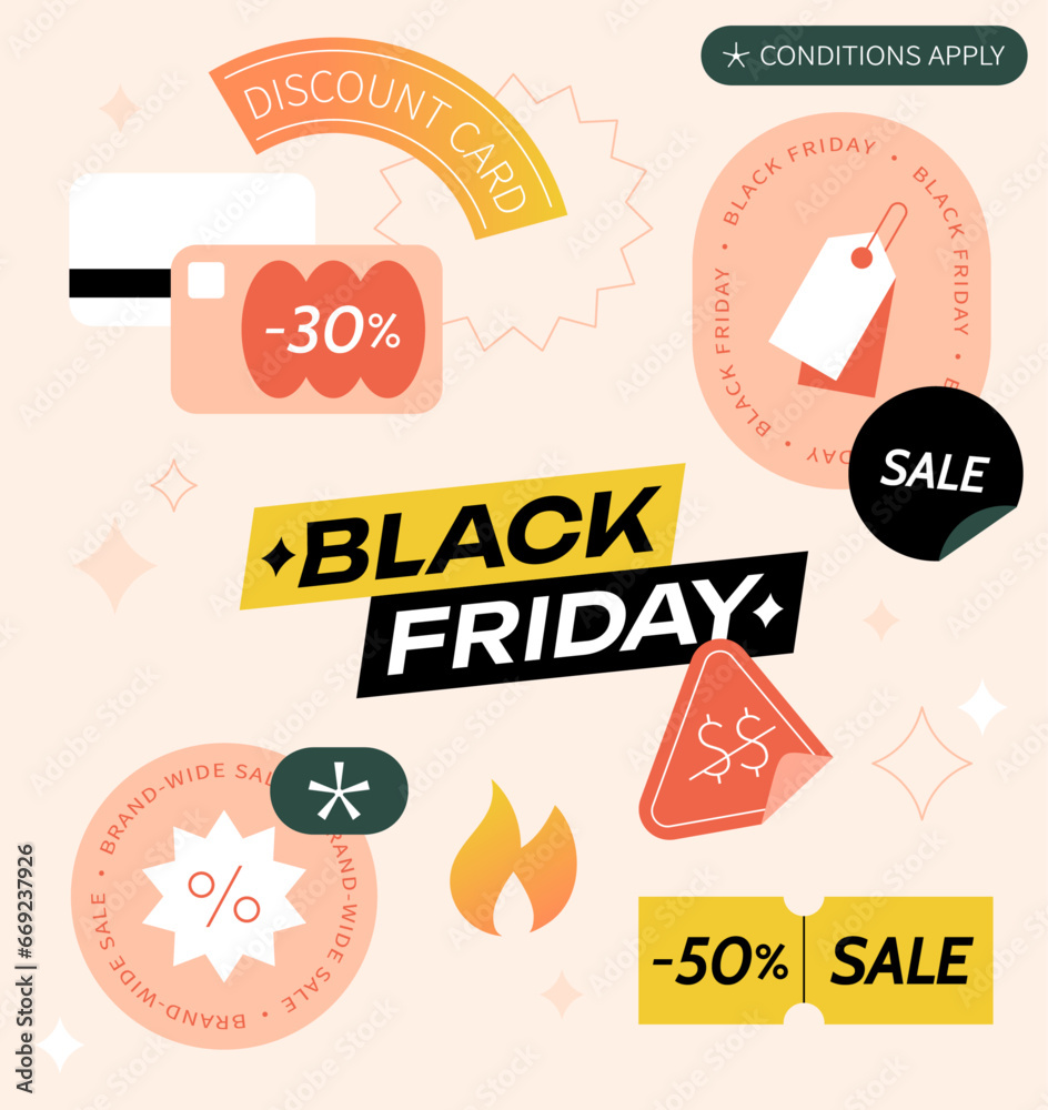 Fototapeta premium Black Friday