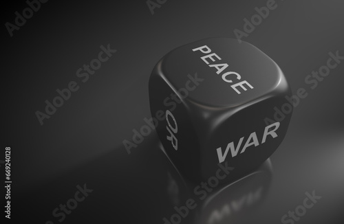 Geopolitical games. Dice with options: war or peace