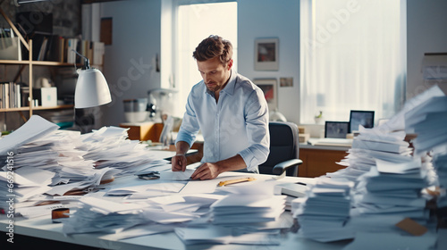 worker with documents