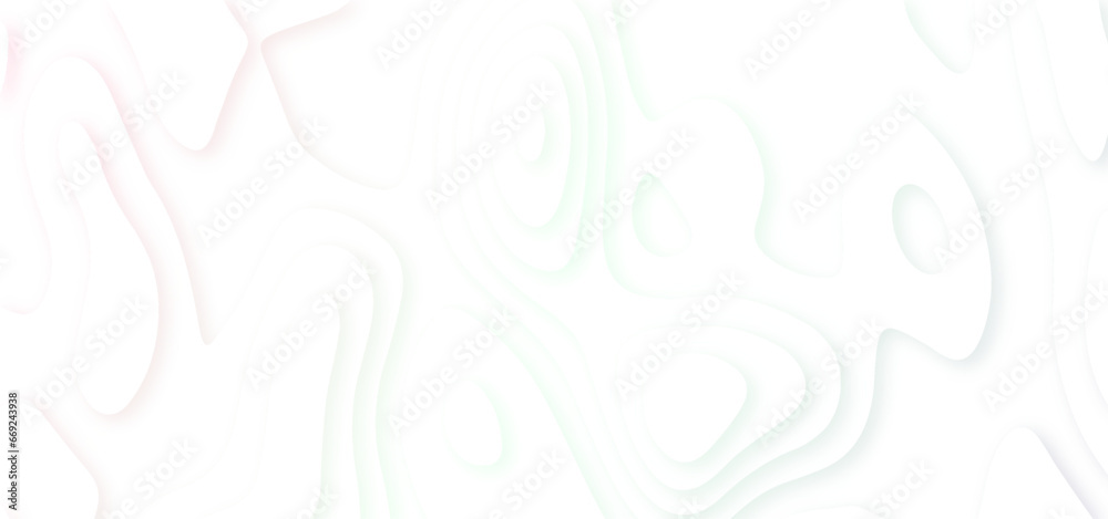 White abstract geometric pattern background, wave and curve abstract background. Abstract wavy line 3d paper cut white background.
