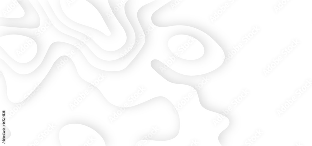 White abstract geometric pattern background, wave and curve abstract background. Abstract wavy line 3d paper cut white background. White abstract geometric pattern background, wave and curve abstract background. Abstract wavy line 3d paper cut white background.