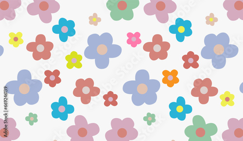 Flory pattern colorful flowers background fabric print, digital design, banner designs, texture photo