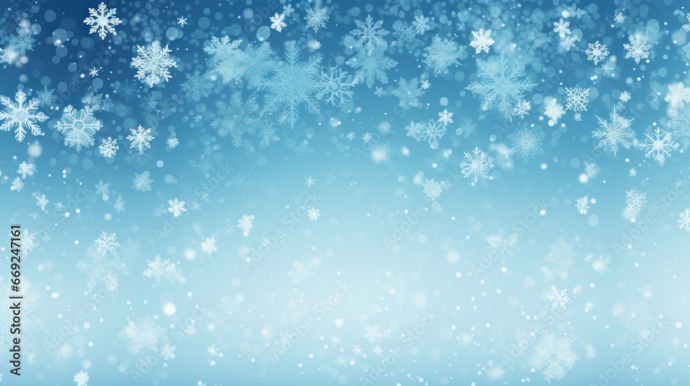 An enchanting backdrop featuring large, heavy snowflakes, resembling ice particles, creating the illusion of a snowstorm in a sky filled with white and teal-blue hues An enchanting backdrop featuring large, heavy snowflakes, resembling ice particles, creating the illusion of a snowstorm in a sky filled with white and teal-blue hues