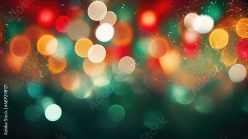 A photo of many of the smallest light bulbs on a Christmas tree  alternating colors of green  red  white  blurry  very beautiful  with bokeh.