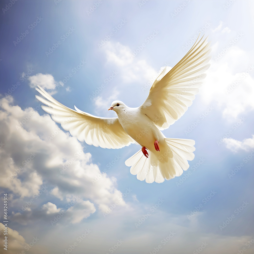 dove in flight. AI generated. dove in flight. AI generated.