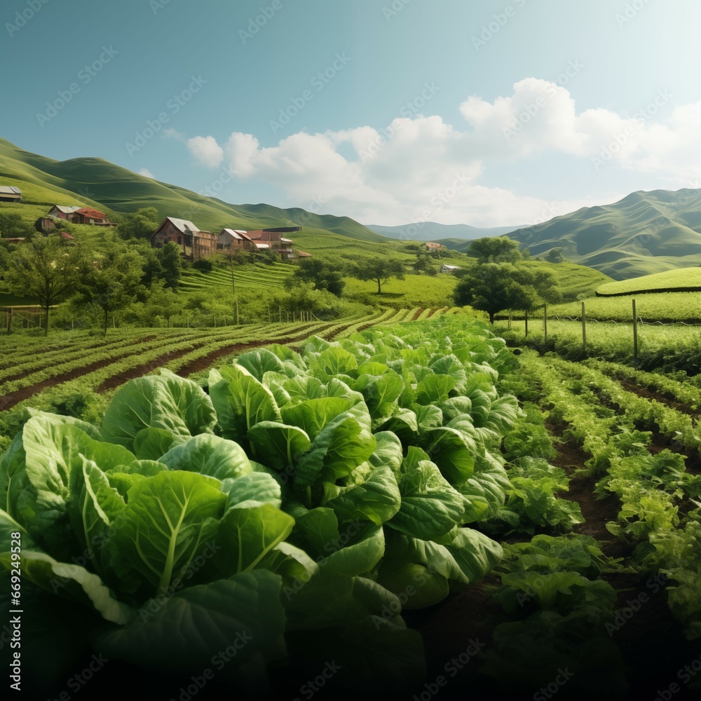 Fototapeta premium fresh salad 