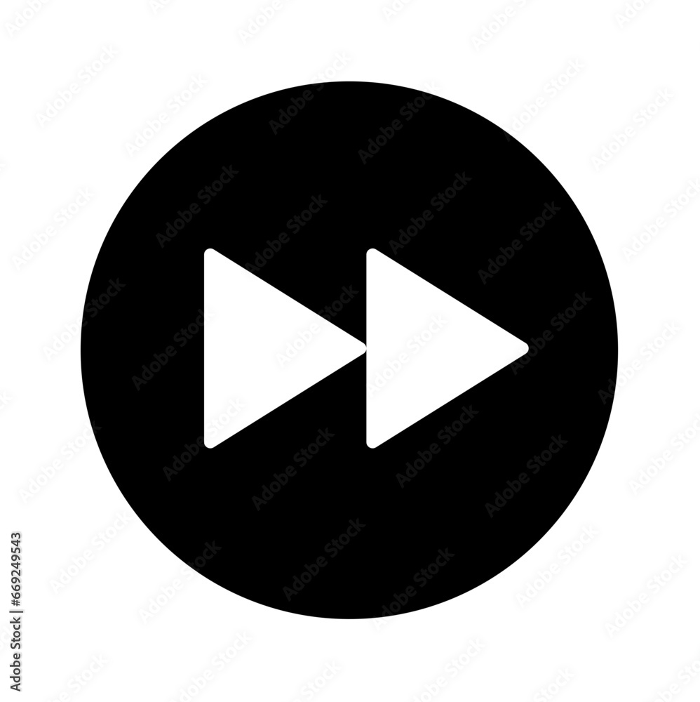 Fast forward vector icon Fast forward vector icon