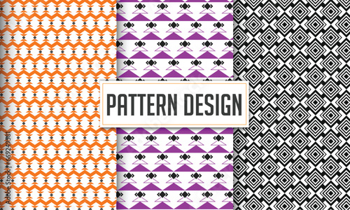 Geometric pattern design template bundle set. 