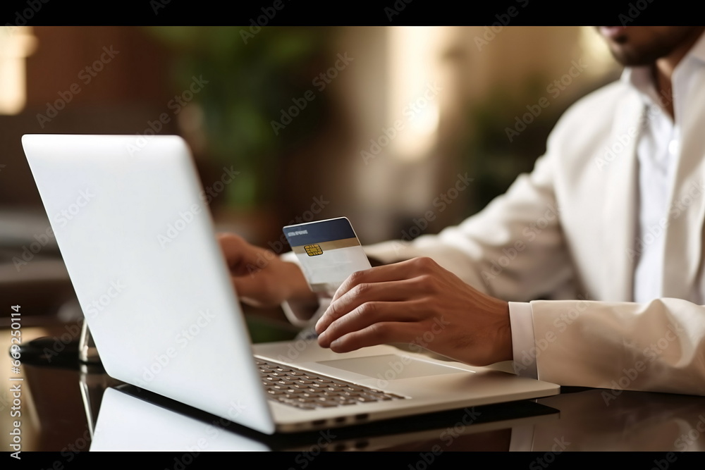 Secure Ecommerce Transaction with Laptop and Card Secure Ecommerce Transaction with Laptop and Card