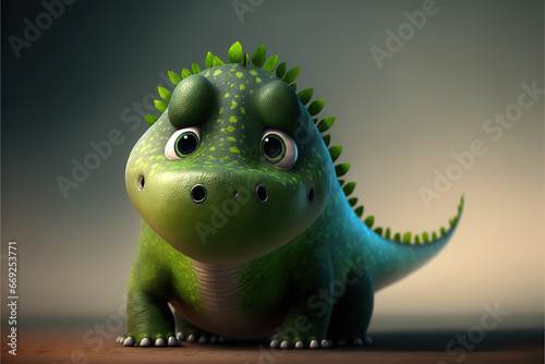 adorable baby dinosaurs, little monsters. Baby creatures. Pet. © Jacques Evangelista