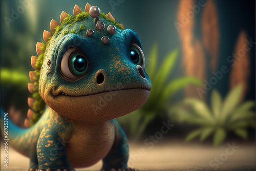 adorable baby dinosaurs  little monsters. Baby creatures. Pet.