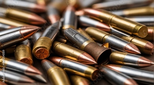 bullets on abstract background, army bullets on abstract background, gun bullets