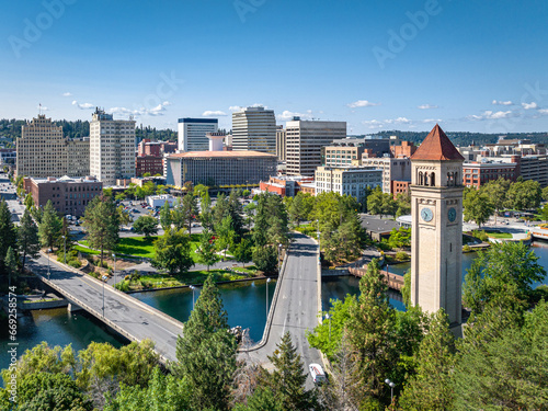 spokane landmark washington clocktower downtown