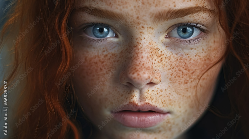 stockphoto, Youth, young girl with freckles, eyes full of fiery dreams and unbridled hope. Close up of a beautiful young girl with ginger red hair and freckles. stockphoto, Youth, young girl with freckles, eyes full of fiery dreams and unbridled hope. Close up of a beautiful young girl with ginger red hair and freckles.