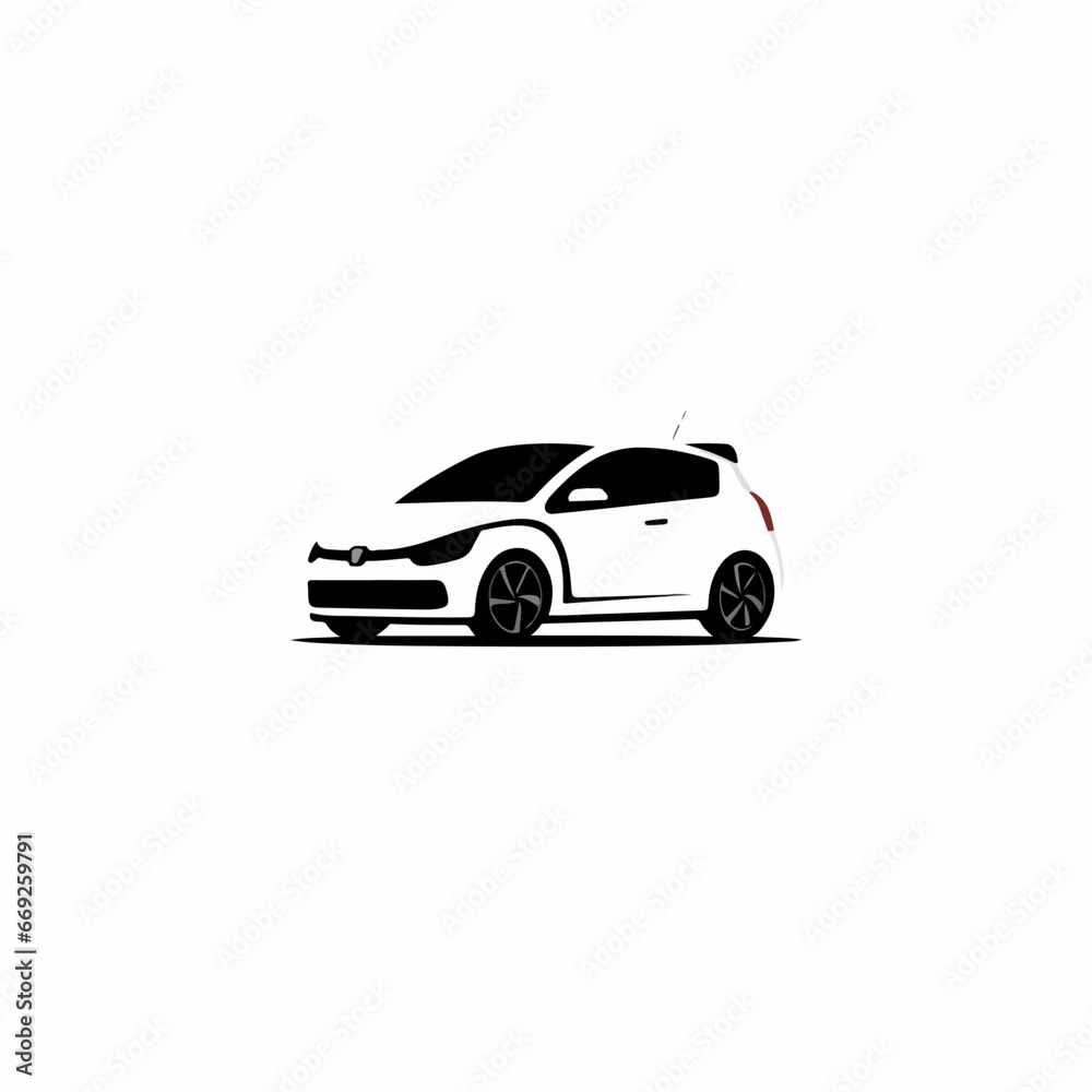 Hatchback in cartoon, doodle style. 2d vector illustration in logo, icon style. AI Generative Hatchback in cartoon, doodle style. 2d vector illustration in logo, icon style. AI Generative