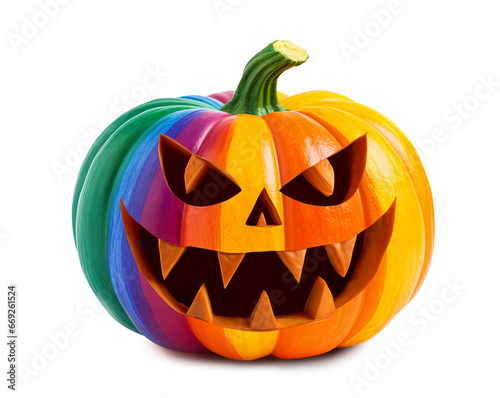 LGBTQ Pride Pumpkin for Halloween