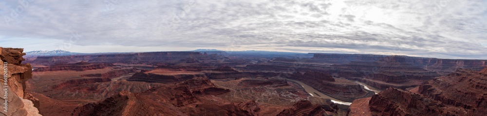 Panoramic View from Dead Horse Point, Utah Panoramic View from Dead Horse Point, Utah