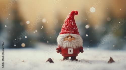 Little Christmas Gnome Figurine