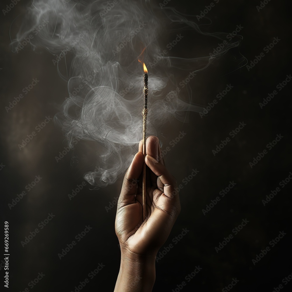 Fototapeta premium cigarette in hand