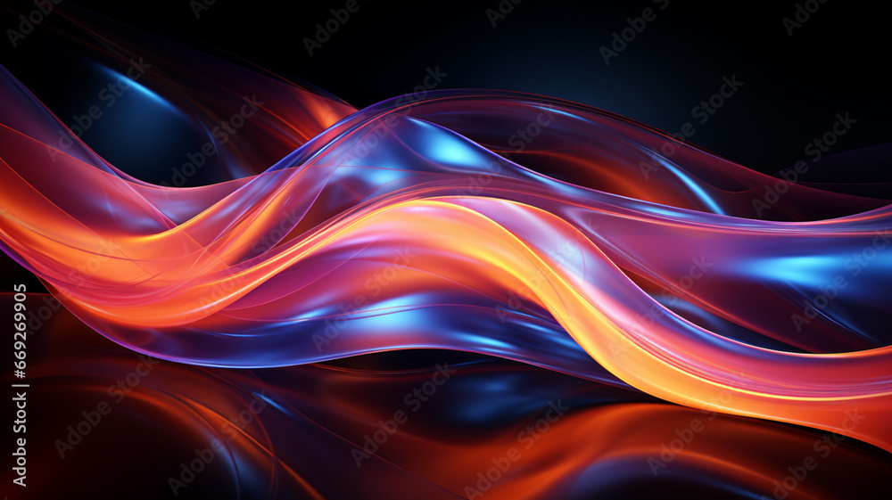 abstract background with glowing fractal lines abstract background with glowing fractal lines