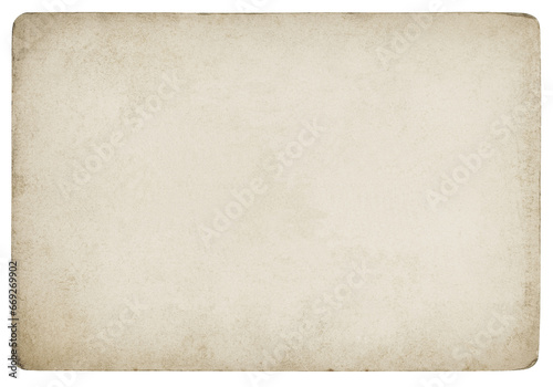 Vintage paper background isolated - (clipping path included)