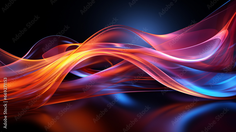 abstract background with glowing fractal lines abstract background with glowing fractal lines