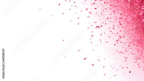 Falling pink Confetti