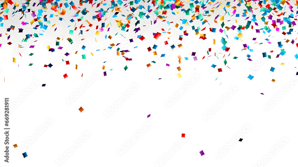 Falling multicolor Confetti