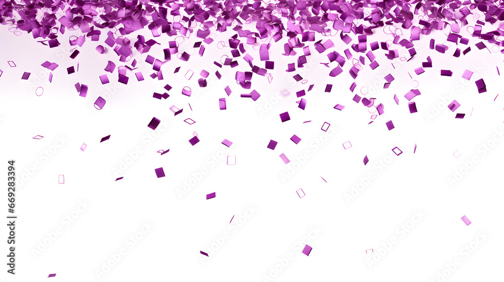  Falling purple Confetti