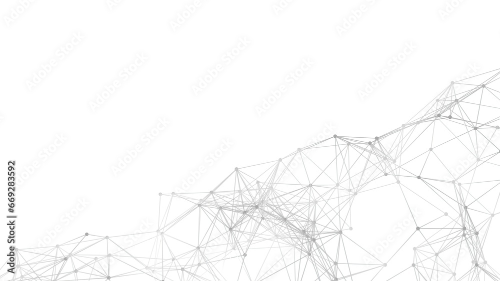 Fototapeta premium Abstract geometric background. Plexus mesh backdrop illustration.