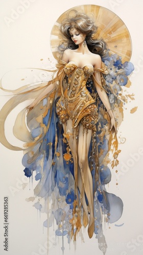 Costume design fairy night night's dream painting photography image AI generated art