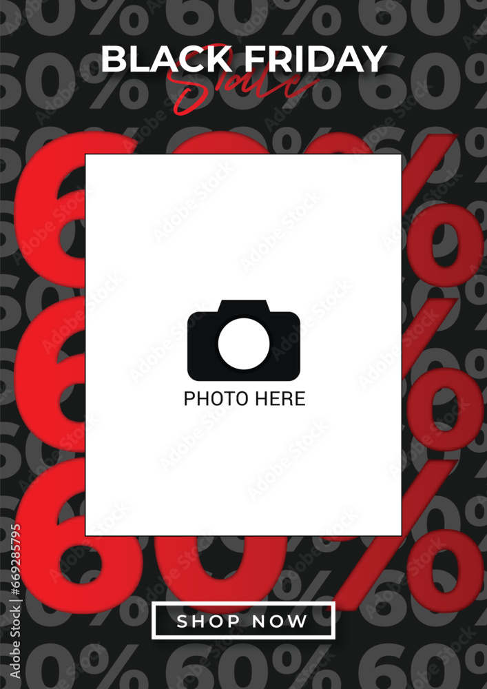 up 60 black friday sale promotion with aesthetic design template up 60 black friday sale promotion with aesthetic design template