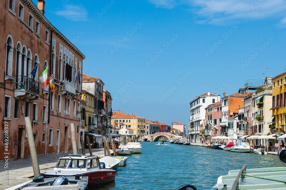 Venice is the city of Italy for holidays all year round... Venice, Italy, 07-15-2019 - obrazy, fototapety, plakaty 